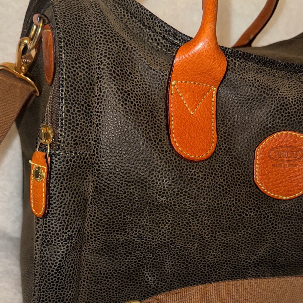 Bric’s Weekender Brown Leather Duffel Bag in mint condition - Picture 2 of 13